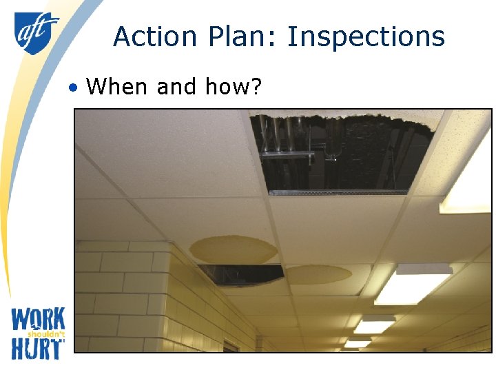 Action Plan: Inspections • When and how? 