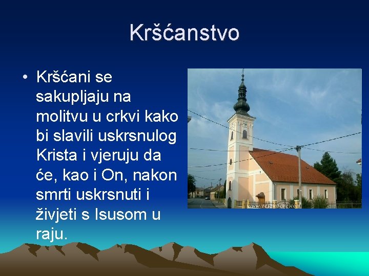 Kršćanstvo • Kršćani se sakupljaju na molitvu u crkvi kako bi slavili uskrsnulog Krista