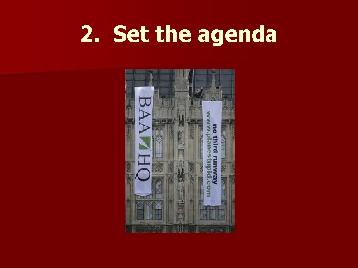 2. Set the agenda 