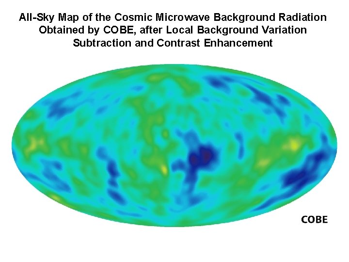All-Sky Map of the Cosmic Microwave Background Radiation Obtained by COBE, after Local Background