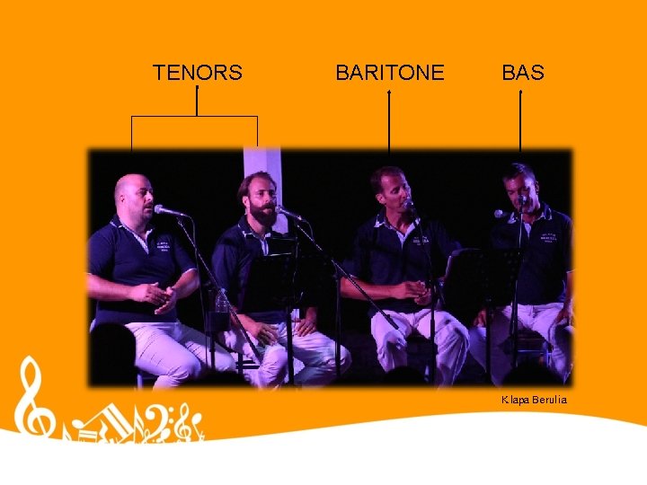 TENORS BARITONE BAS Klapa Berulia TENORS BARITONE BAS Klapa Berulia