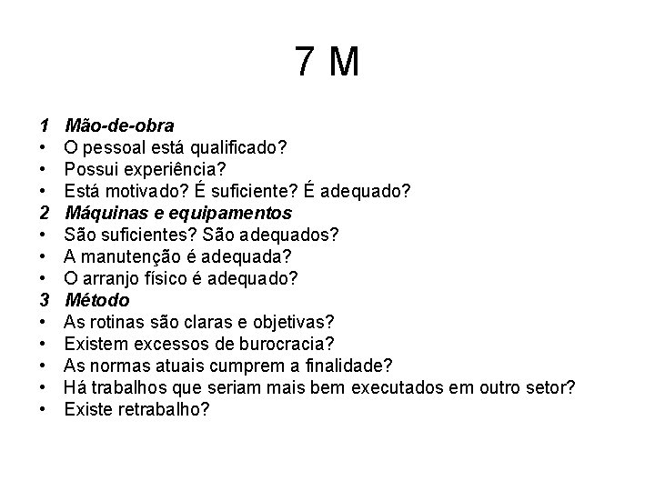 7 M 1 • • • 2 • • • 3 • • •