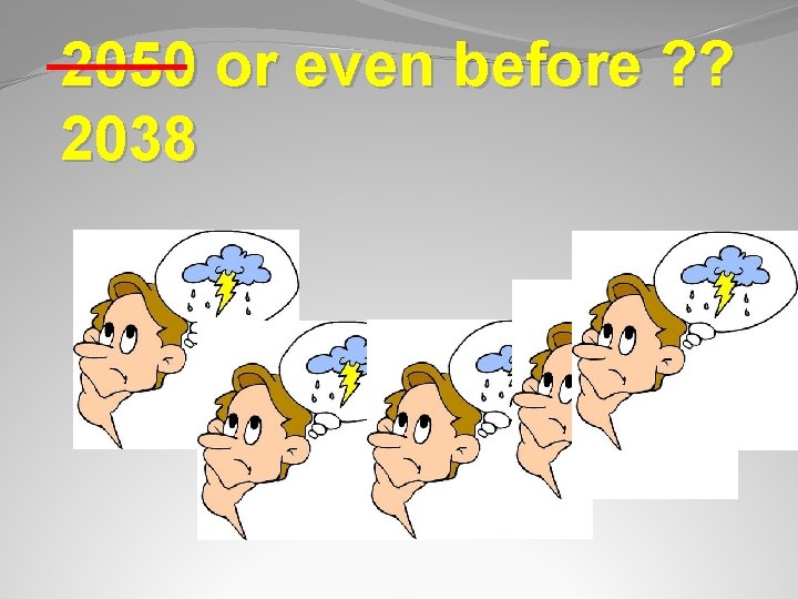 2050 or even before ? ? 2038 