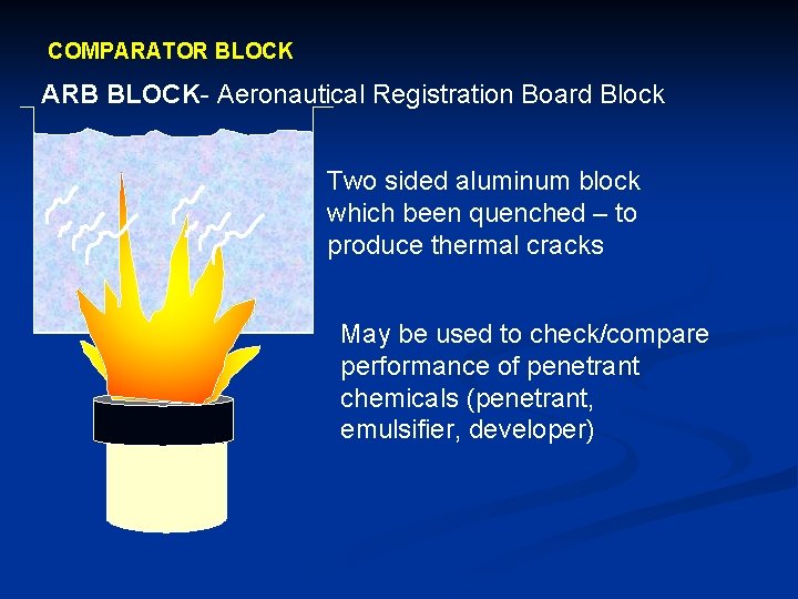 COMPARATOR BLOCK ARB BLOCK- Aeronautical Registration Board Block Two sided aluminum block which been