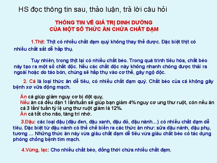 HS đọc thông tin sau, thảo luận, trả lời câu hỏi THÔNG TIN VỀ