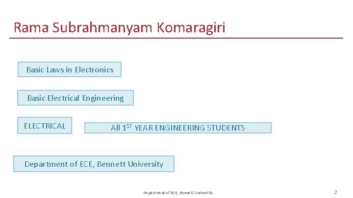 Rama Subrahmanyam Komaragiri Basic Laws in Electronics Basic Electrical Engineering ELECTRICAL All 1 ST