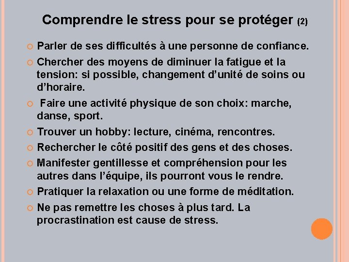 Comprendre le stress pour se protéger (2) Parler de ses difficultés à une personne