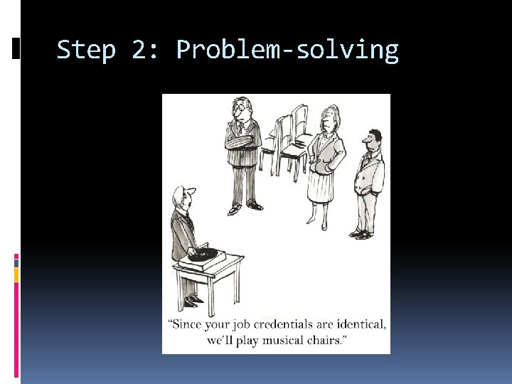 Step 2: Problem-solving 