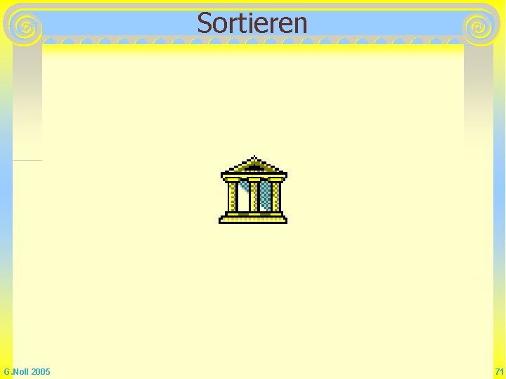 Sortieren G. Noll 2005 71 