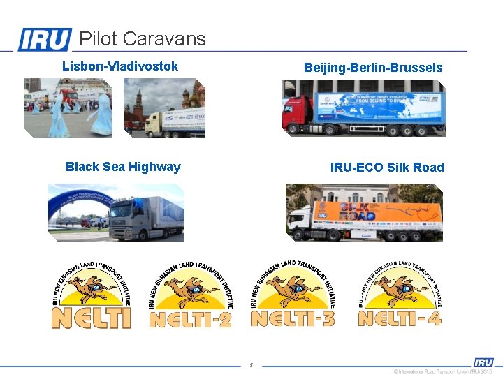 Pilot Caravans Lisbon-Vladivostok Beijing-Berlin-Brussels Black Sea Highway IRU-ECO Silk Road 5 