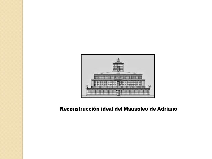 Reconstrucción ideal del Mausoleo de Adriano 