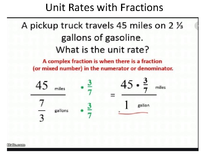 Unit Rates with Fractions 