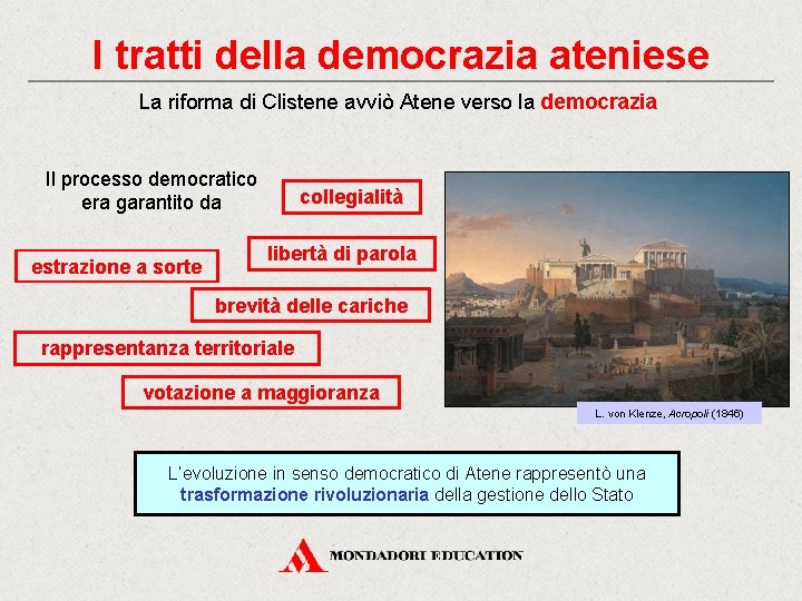 I tratti della democrazia ateniese La riforma di Clistene avviò Atene verso la democrazia I tratti della democrazia ateniese La riforma di Clistene avviò Atene verso la democrazia
