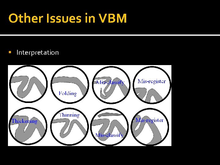 Other Issues in VBM Interpretation 