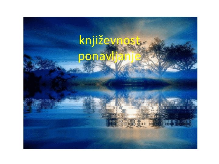 književnost ponavljanje 