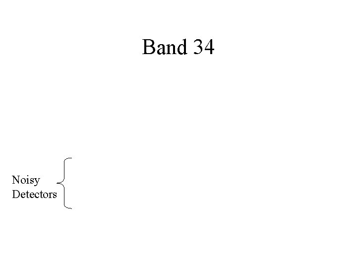 Band 34 Noisy Detectors 