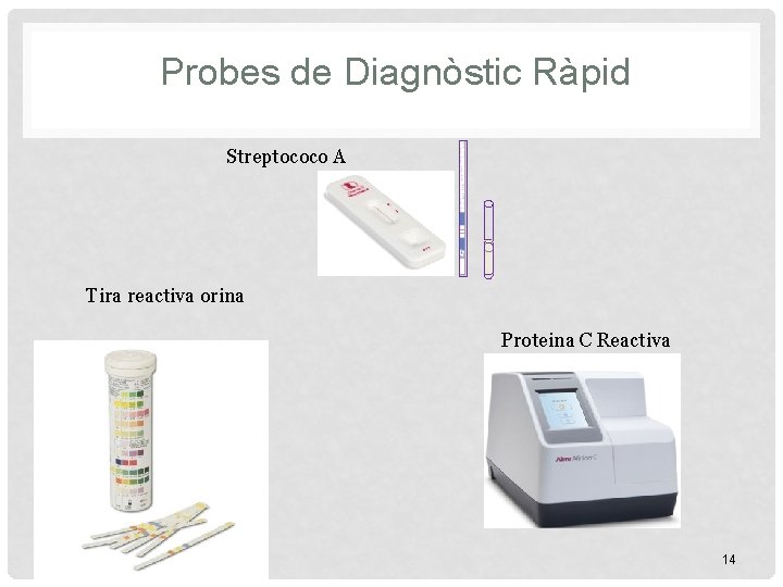 Probes de Diagnòstic Ràpid Streptococo A Tira reactiva orina Proteina C Reactiva Proprietary and