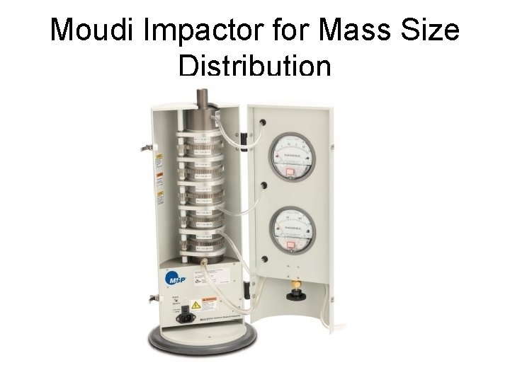 Moudi Impactor for Mass Size Distribution 