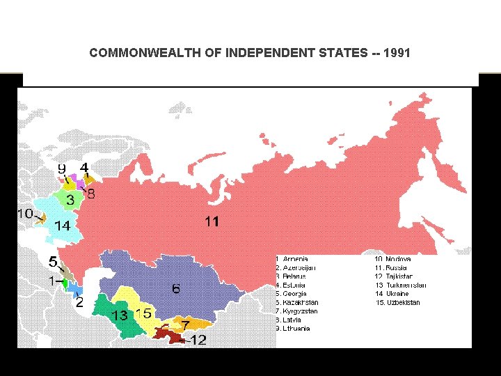 COMMONWEALTH OF INDEPENDENT STATES -- 1991 