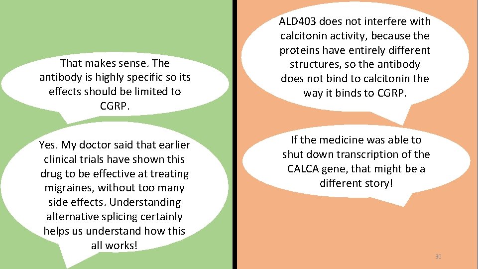 That makes sense. The antibody is highly specific so its effects should be limited