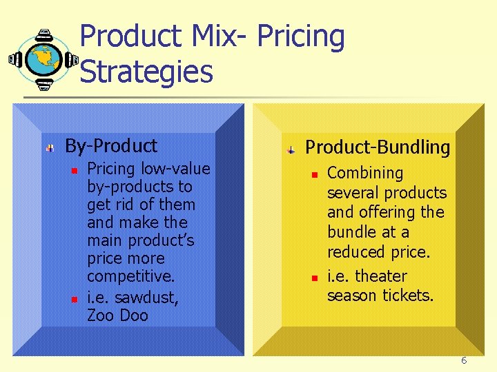 Product Mix- Pricing Strategies By-Product n n Pricing low-value by-products to get rid of