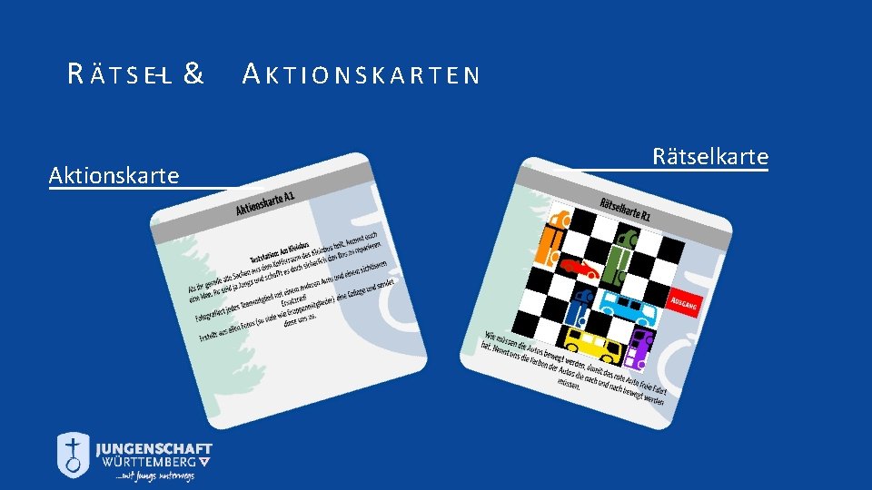 R Ä T S E-L & Aktionskarte AKTIONSKARTEN Rätselkarte 