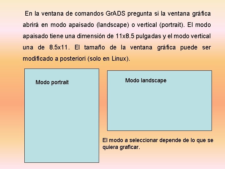 En la ventana de comandos Gr. ADS pregunta si la ventana gráfica abrirá en