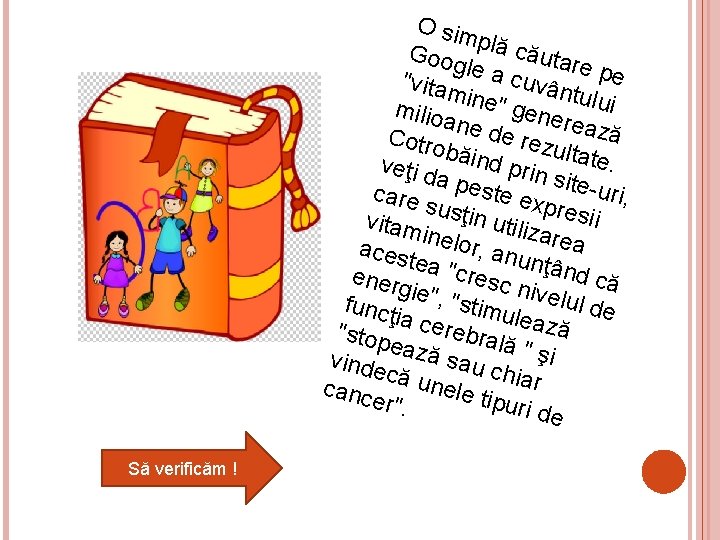 O sim plă c Goog ă le a c utare pe "vitam uvân tu