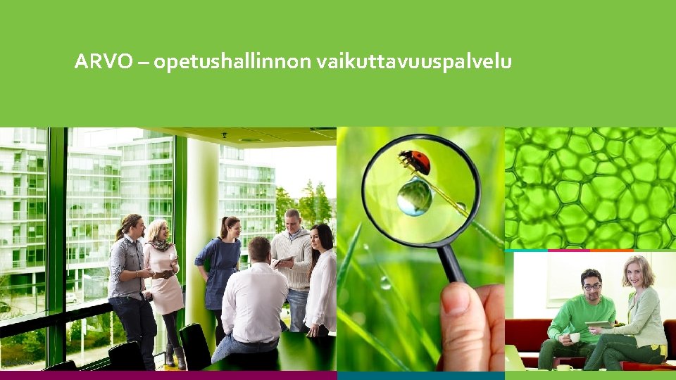 ARVO – opetushallinnon vaikuttavuuspalvelu 30 10. 9. 2020 