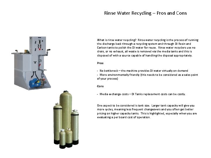 Rinse Water Recycling – Pros and Cons What is rinse water recycling? Rinse water