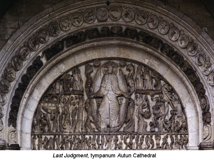 Last Judgment, tympanum Autun Cathedral 