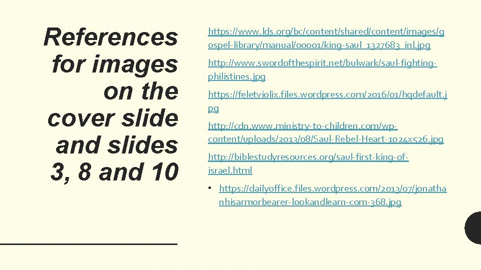 References for images on the cover slide and slides 3, 8 and 10 https: