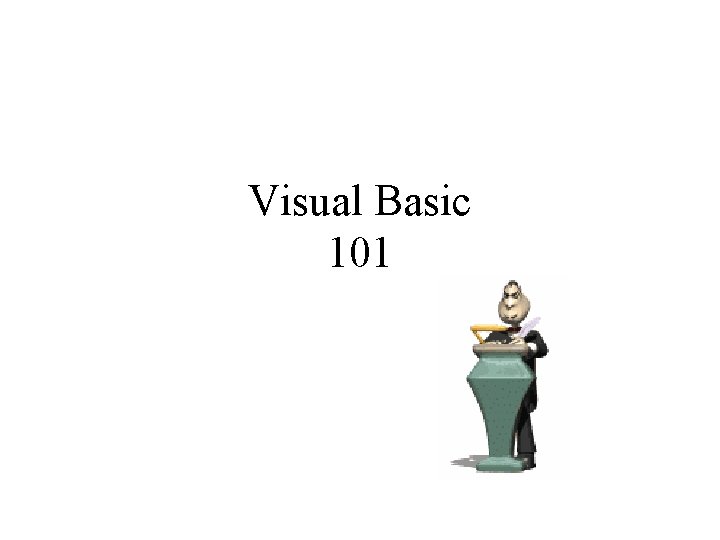 Visual Basic 101 