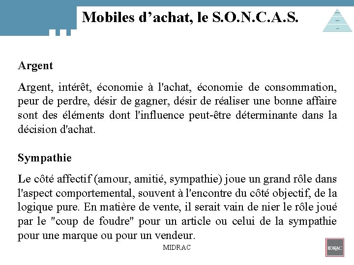 Mobiles d’achat, le S. O. N. C. A. S. Argent, intérêt, économie à l'achat,