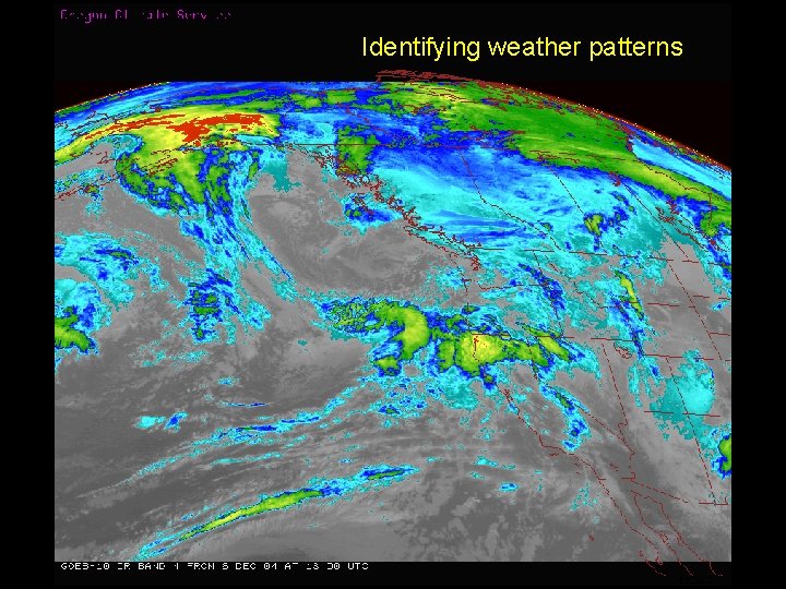 Identifying weather patterns 