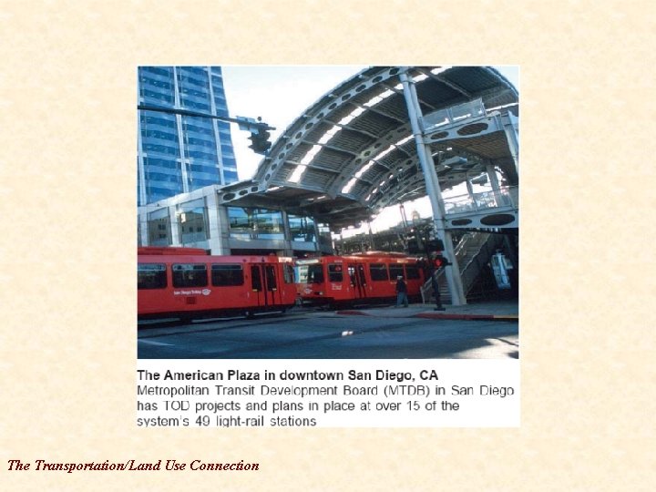The Transportation/Land Use Connection 