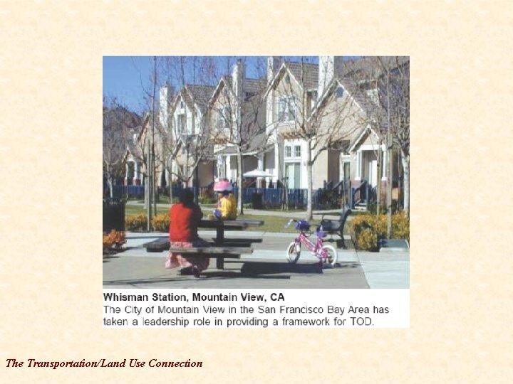 The Transportation/Land Use Connection 