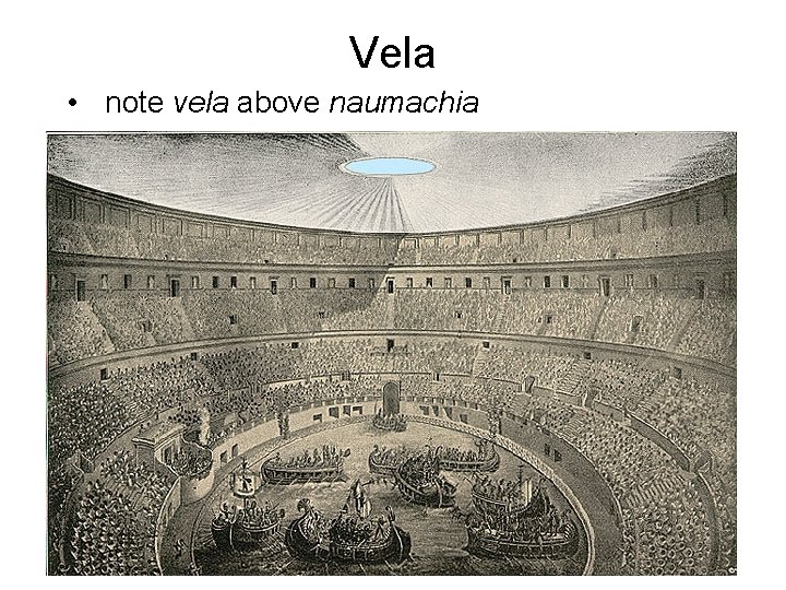 Vela • note vela above naumachia 