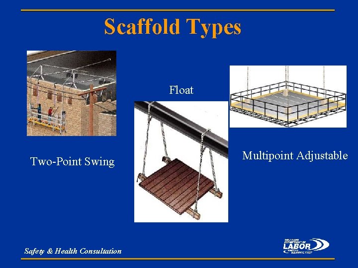 Scaffold Types Float Two-Point Swing Safety & Health Consultation Multipoint Adjustable 