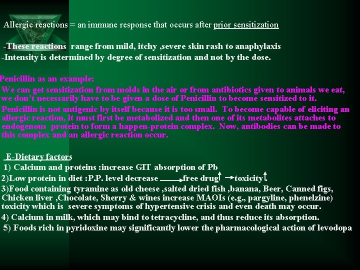 Allergic reactions = an immune response that occurs after prior sensitization -These reactions range