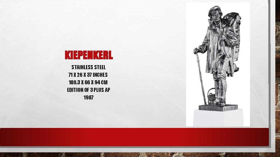 KIEPENKERL STAINLESS STEEL 71 X 26 X 37 INCHES 180. 3 X 66 X