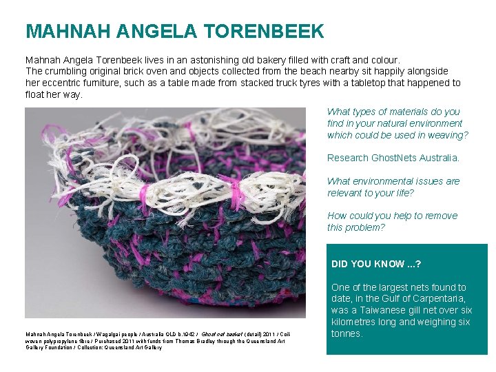 MAHNAH ANGELA TORENBEEK Mahnah Angela Torenbeek lives in an astonishing old bakery filled with MAHNAH ANGELA TORENBEEK Mahnah Angela Torenbeek lives in an astonishing old bakery filled with