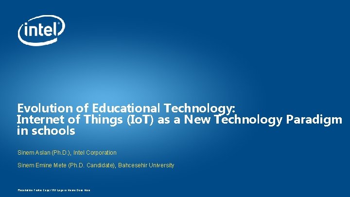 Evolution of Educational Technology: Internet of Things (Io. T) as a New Technology Paradigm