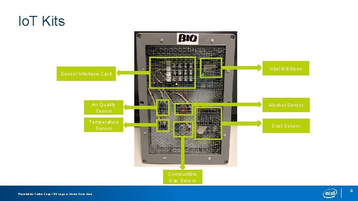 Io. T Kits Intel © Edison Sensor Interface Card Air Quality Sensor Alcohol Sensor