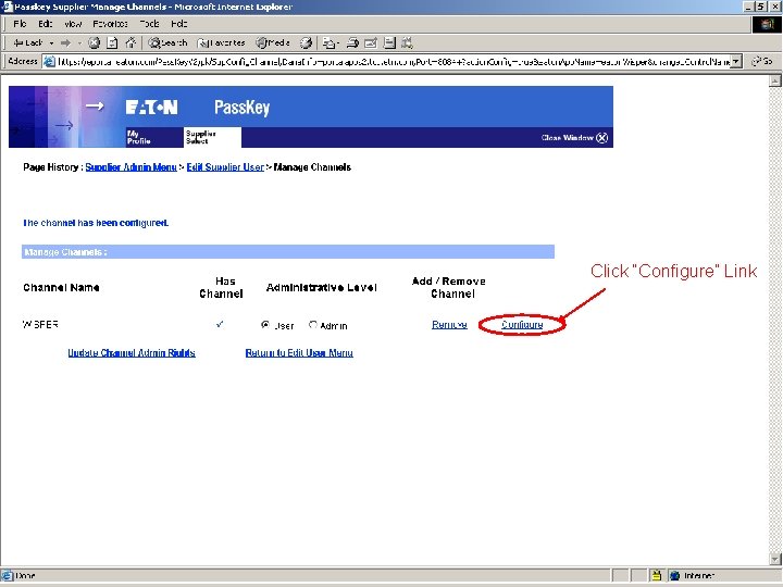 Click “Configure” Link © 2015 Eaton. All Rights Reserved. . 26 