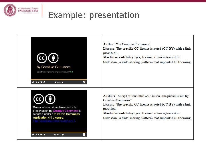 Example: presentation 