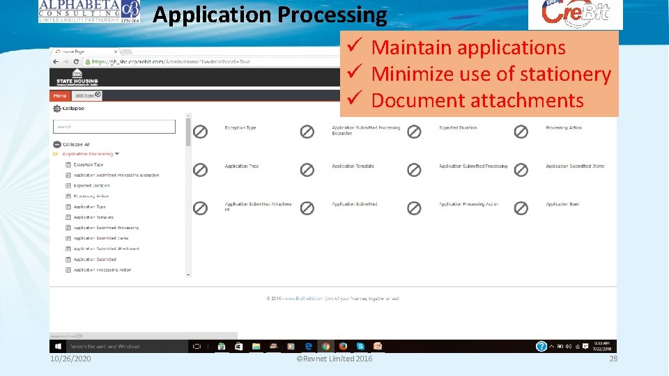 Application Processing ü Maintain applications ü Minimize use of stationery ü Document attachments 10/26/2020 Application Processing ü Maintain applications ü Minimize use of stationery ü Document attachments 10/26/2020
