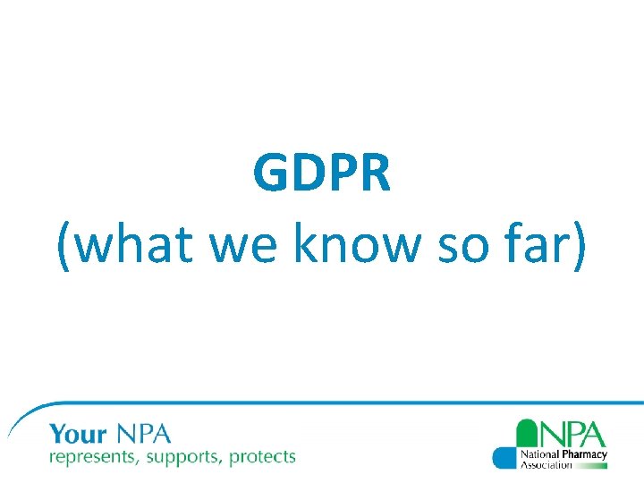 GDPR (what we know so far) 