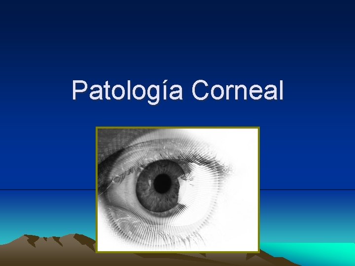 Patología Corneal Patología Corneal