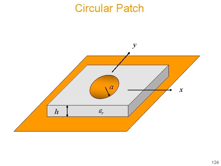 Circular Patch y a h x r 124 